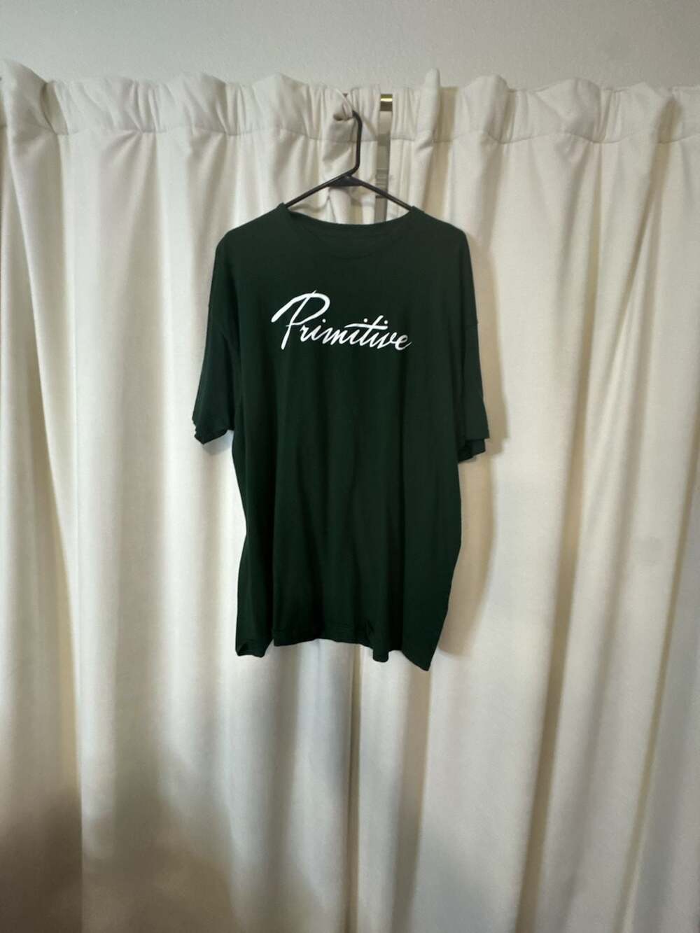 Primitive Skateboarding Nuevo Script Logo Graphic T-Shirt Olive Green
